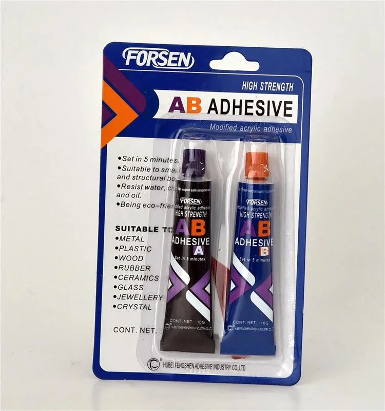 Green and Red Acrylic Ab Glue Ab Adhesive