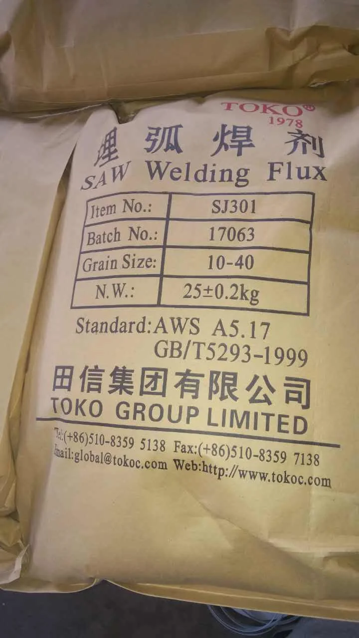 Superior Quality Agglomerating Solder Flux Sj501 Submerged Arc Welding Flux Sj301